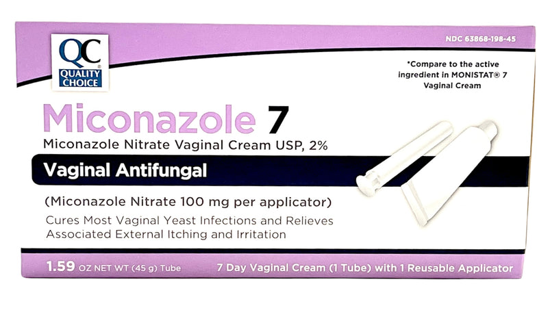 Miconazole 7 | Vaginal Antifungal | Vaginal Cream 2% | 1.59 oz