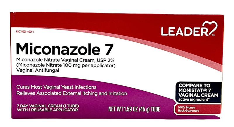 Miconazole 7 | Viginal Cream | 100mg per applicator | Antifungal | 7 Day Vaginal Cream (1 Tube) With 1 reusable Applicator