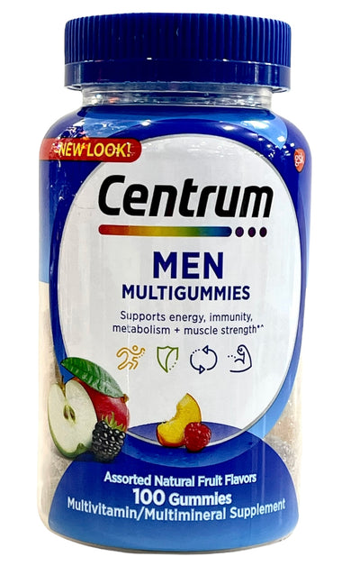 Centrum Men Multigummies | 100 Assorted Natural Fruit Flavors