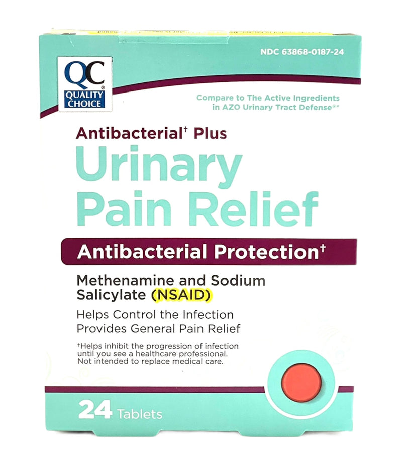 Urinary Pain Relief | Antibacterial Plus Protection | 24 Tablets