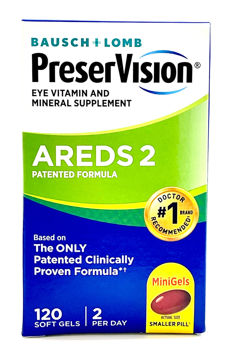 PreserVision Eye Vitamin & Mineral Supplement | Areds 2 | 120 Soft Gels