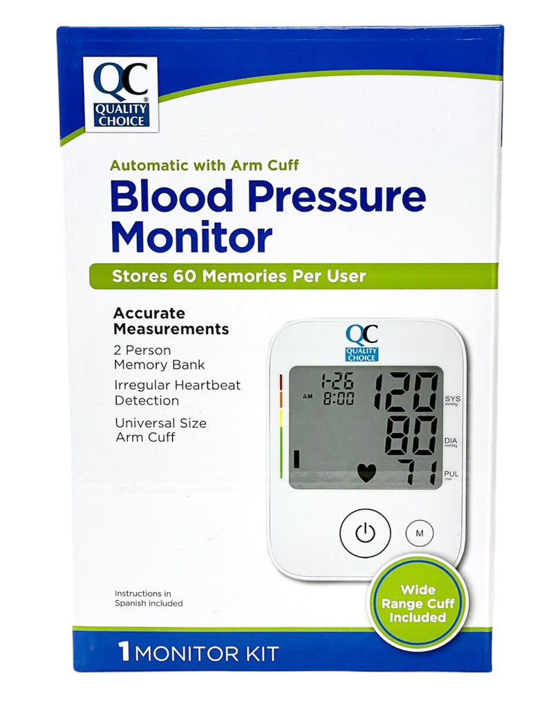 Blood Pressure Monitor | Automatic With Arm Cuff | Stores 60 Memories Per User