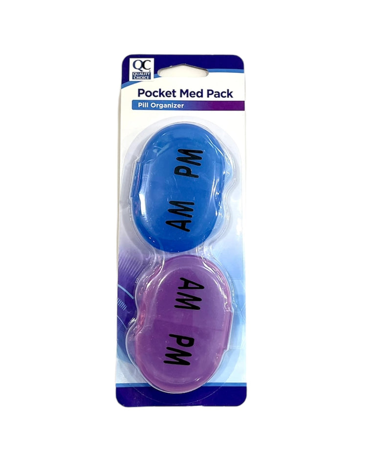 Pocket Med Pack | Pill Organizer AM/PM