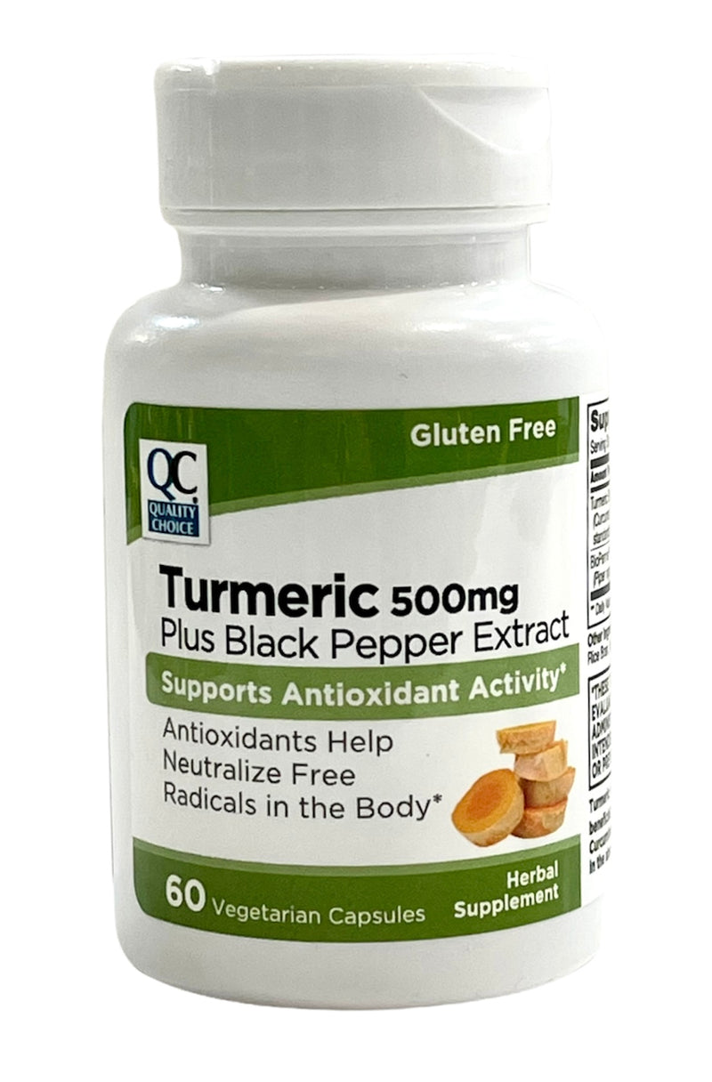 Turmeric 500mg | Plus Black Pepper Extract | Supports Antioxidant Activity | 60 Capsules
