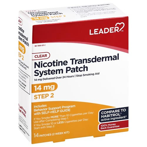 Nicotine Transdermal System Patch clear  | 14mg | 14 Patches ( 2 Week Kit )