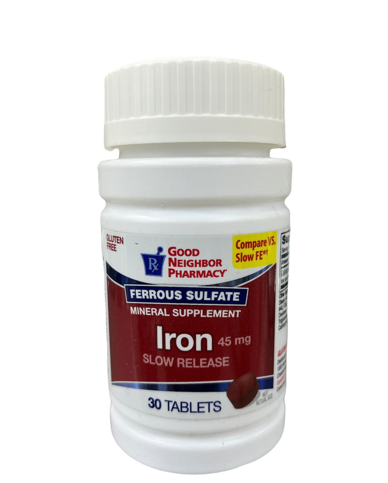 Iron Slow Release | 45 mg | 30 Tablets