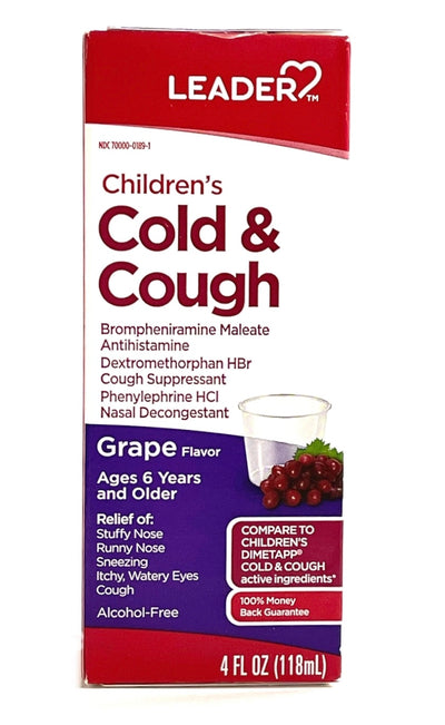 Children's Cold & Cough | Grape Flavor | 4FL