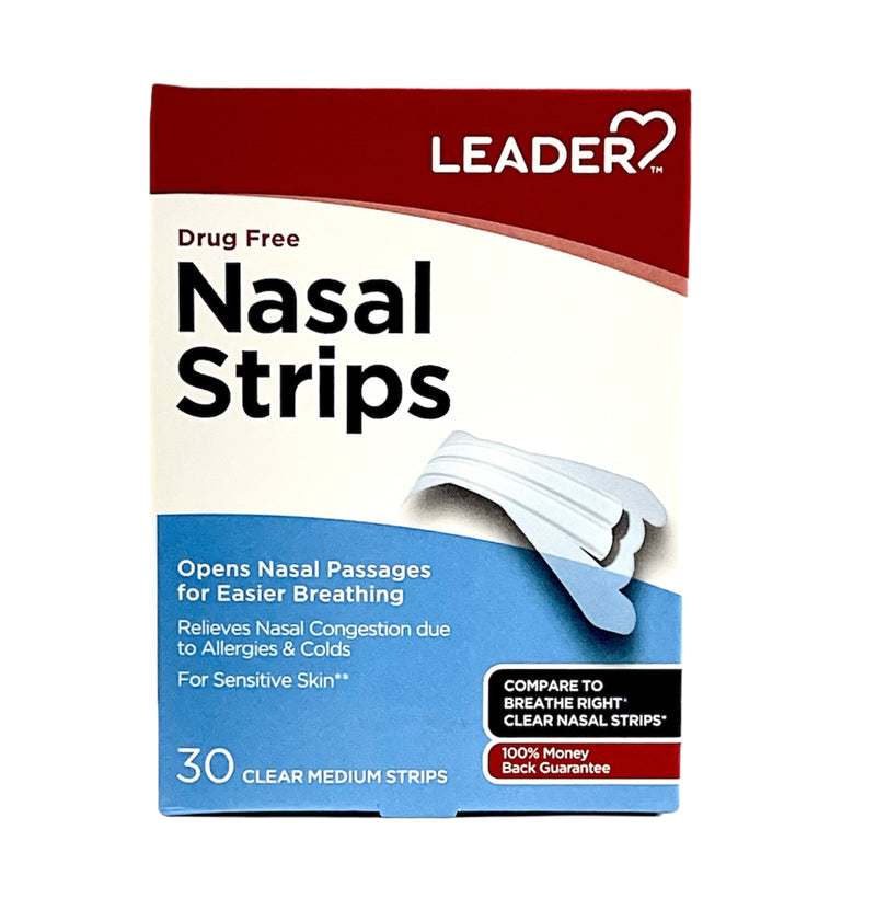 Nasal Strips | 30 Clear Medium Strips
