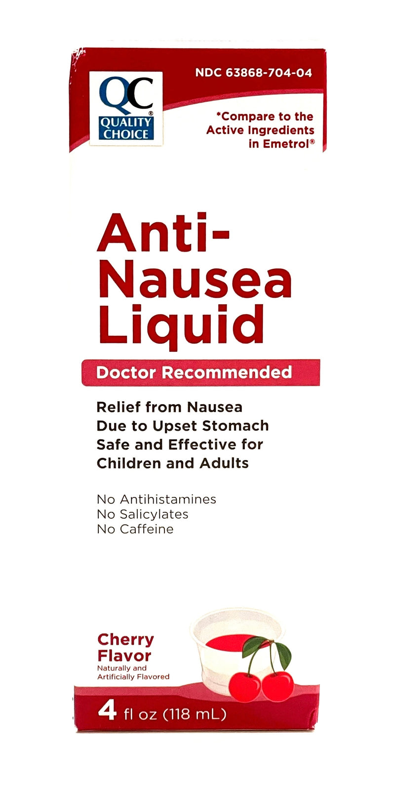 Anti-Nausea Liquid | Cherry Flavor | 4FL