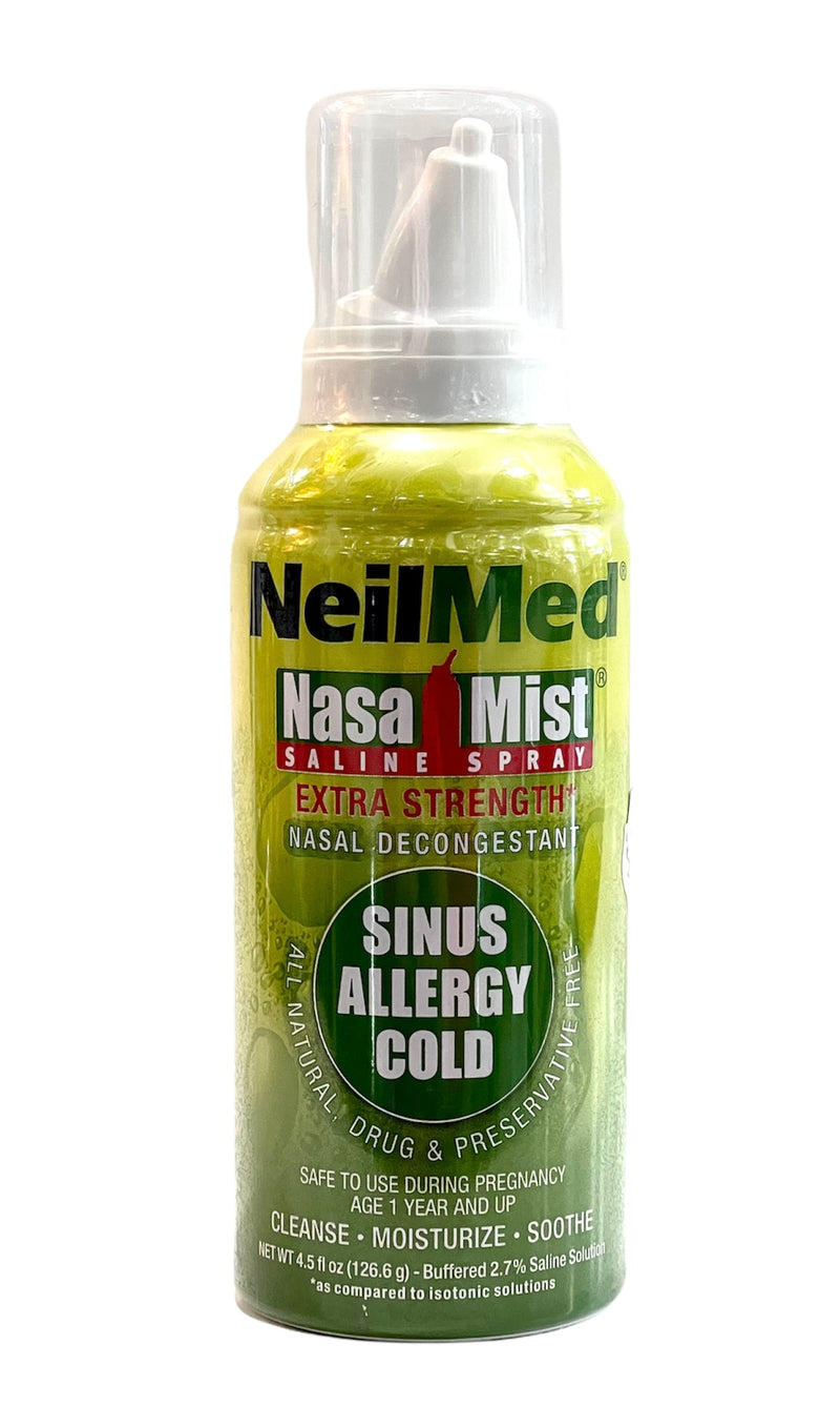 Nasal Mist | Saline Spray | Extra Strength  Nasal Decongestant | Sinus Allergy Cold | 4.5fl