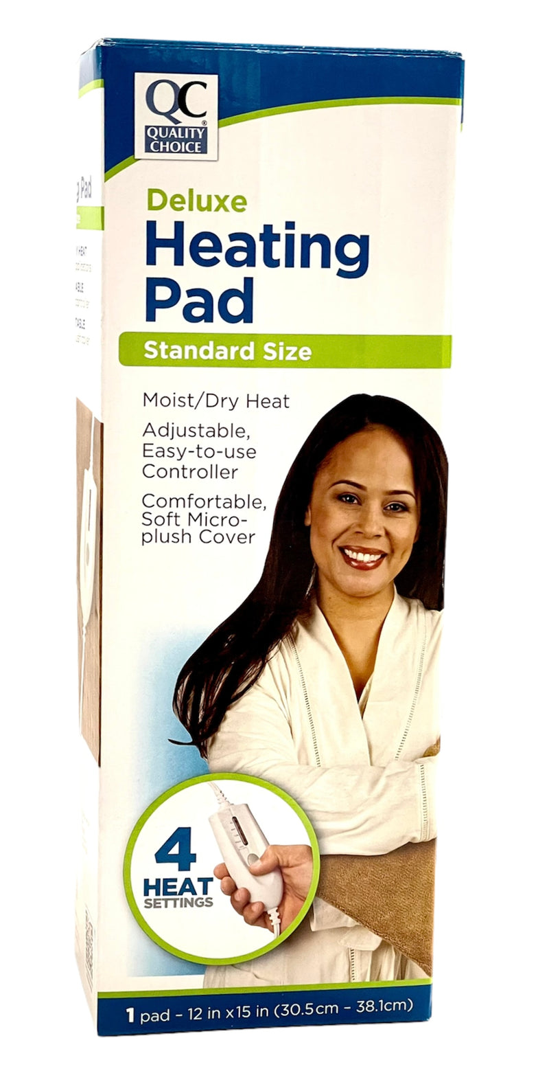 Deluxe Heating Pad | Standard Size | 4 Heat Settings | 1 Pad