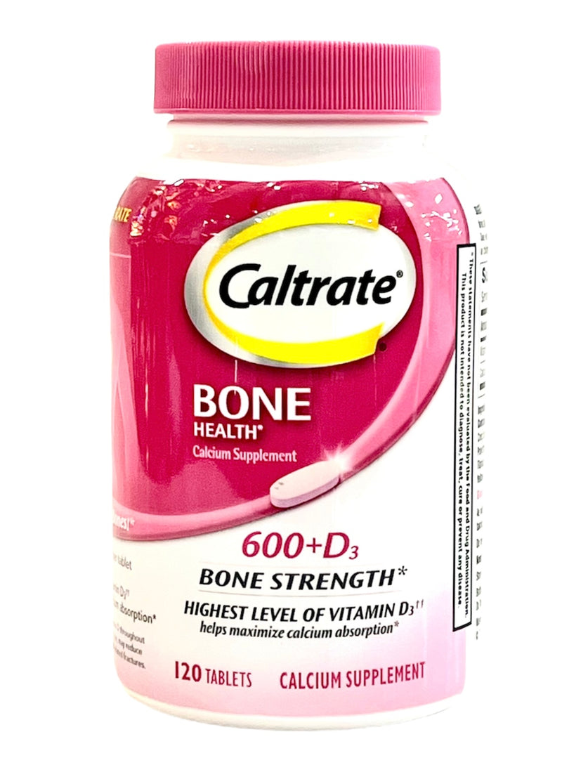 Caltrate Bone Health 600 + D3 | High Level Of Vitamin D3 | 120 Tablets
