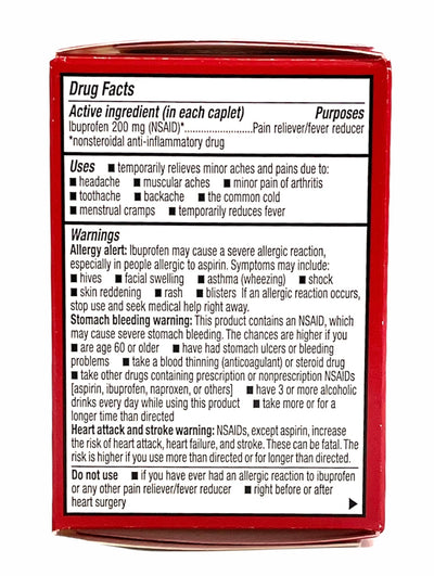 Ibuprofen | 50 Coated Caplets | 200mg