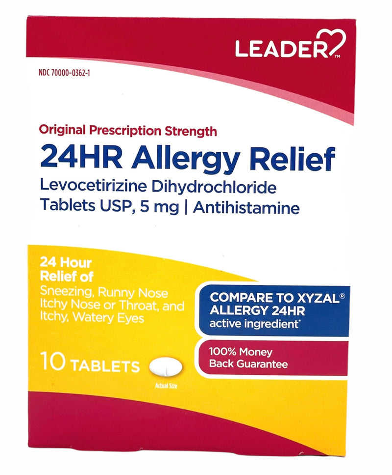 24HR Allergy Relief | Original Prescription Strength | 10 Tablets