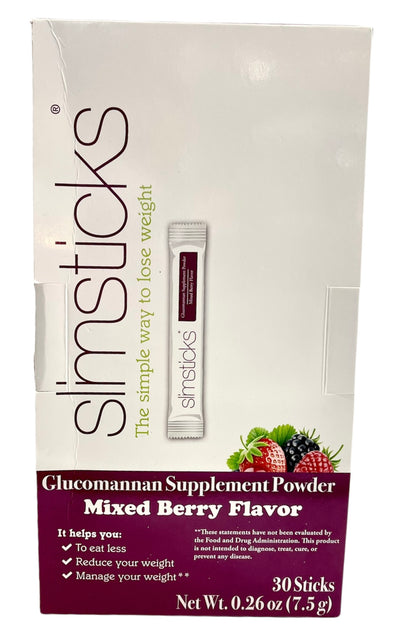 Slimsticks | Glucomannan Supplement Powder | 30 Sticks