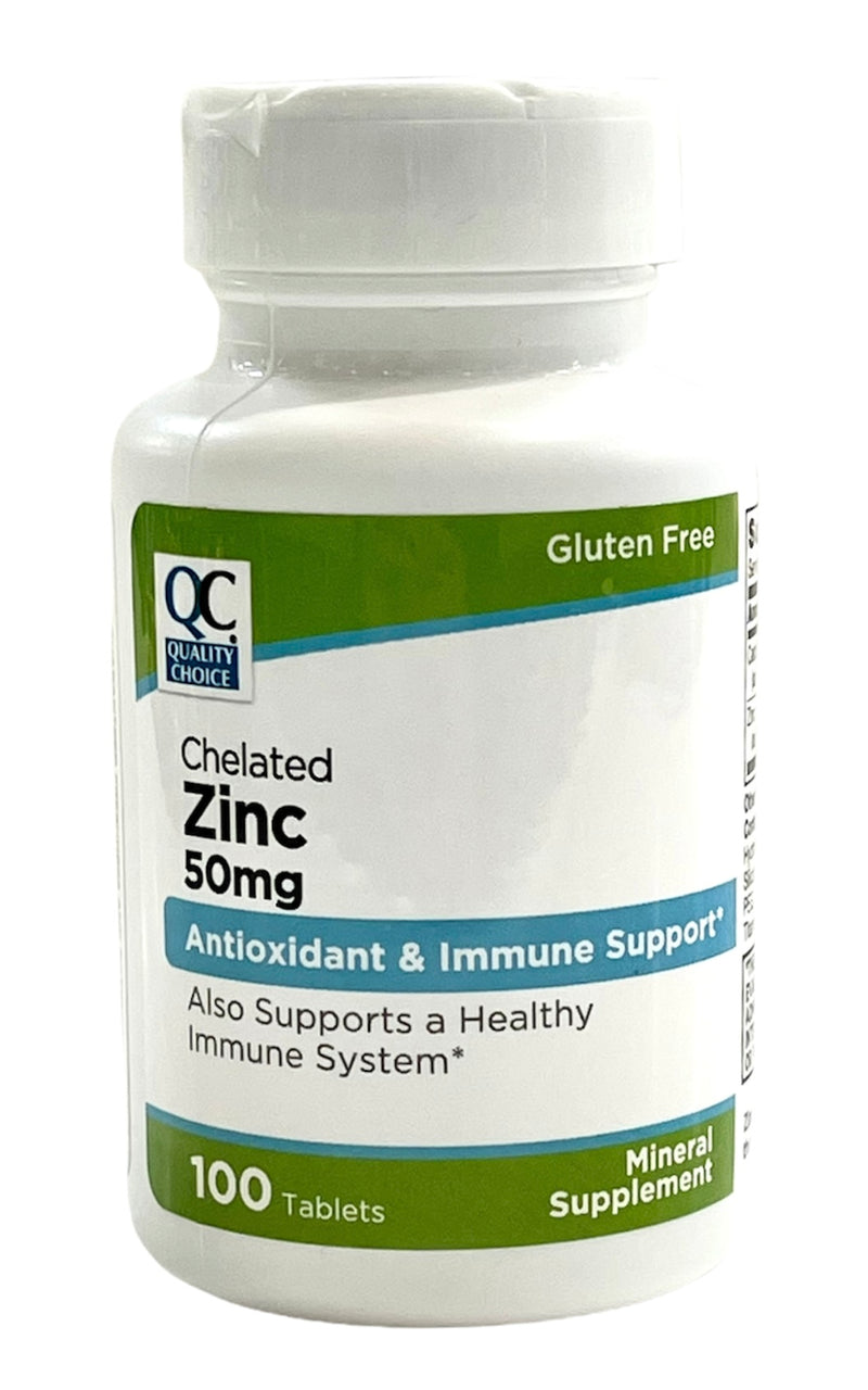 Zinc 50mg | Antioxidant & Immune Support | 100 Tablets