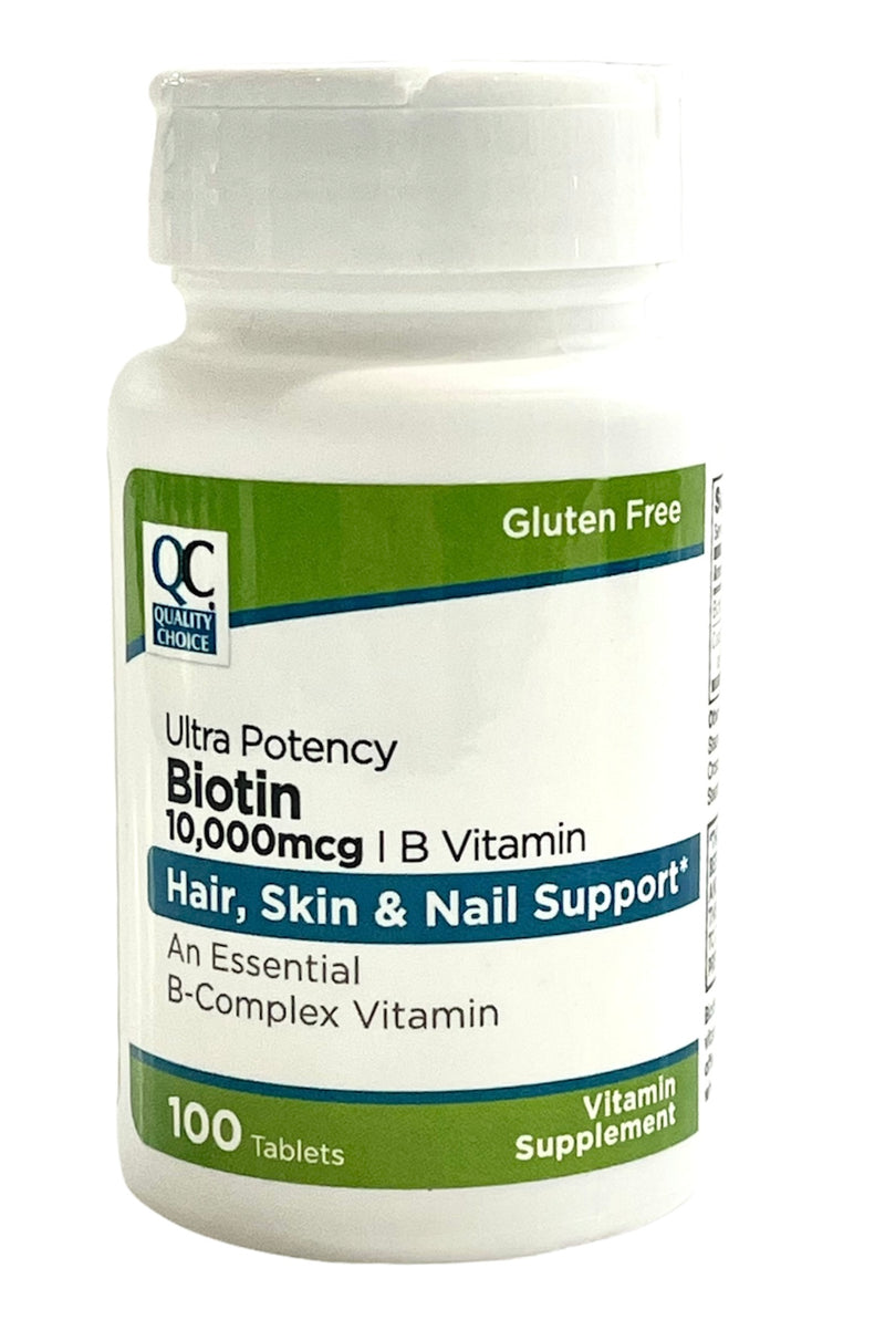 Biotin | Ultra Potency | Hair, Skin & Nail Support | 10,000mcg | 100 Tablets
