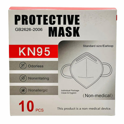 Protective Mask | KN95 | 10 Masks | Black