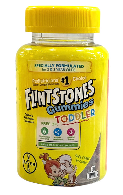 Flintstones Gummies Toddler | Multivitamin | 80 Gummies