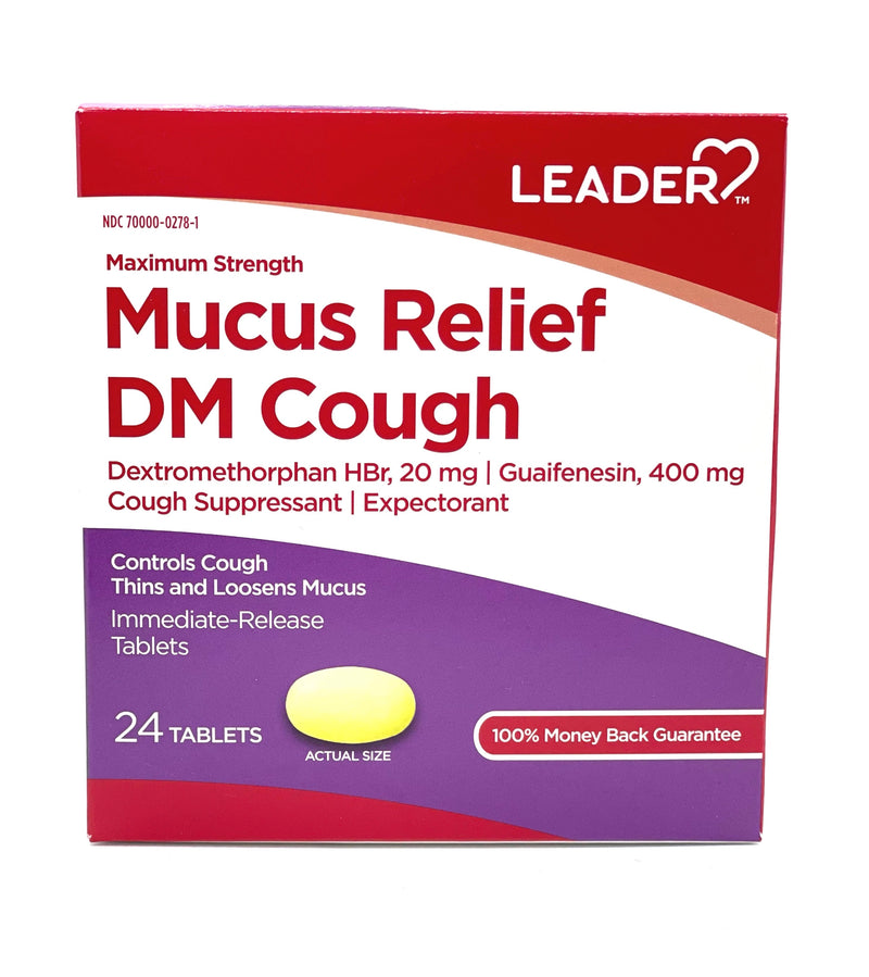 Mucus Relief DM Cough | 24 Tablets