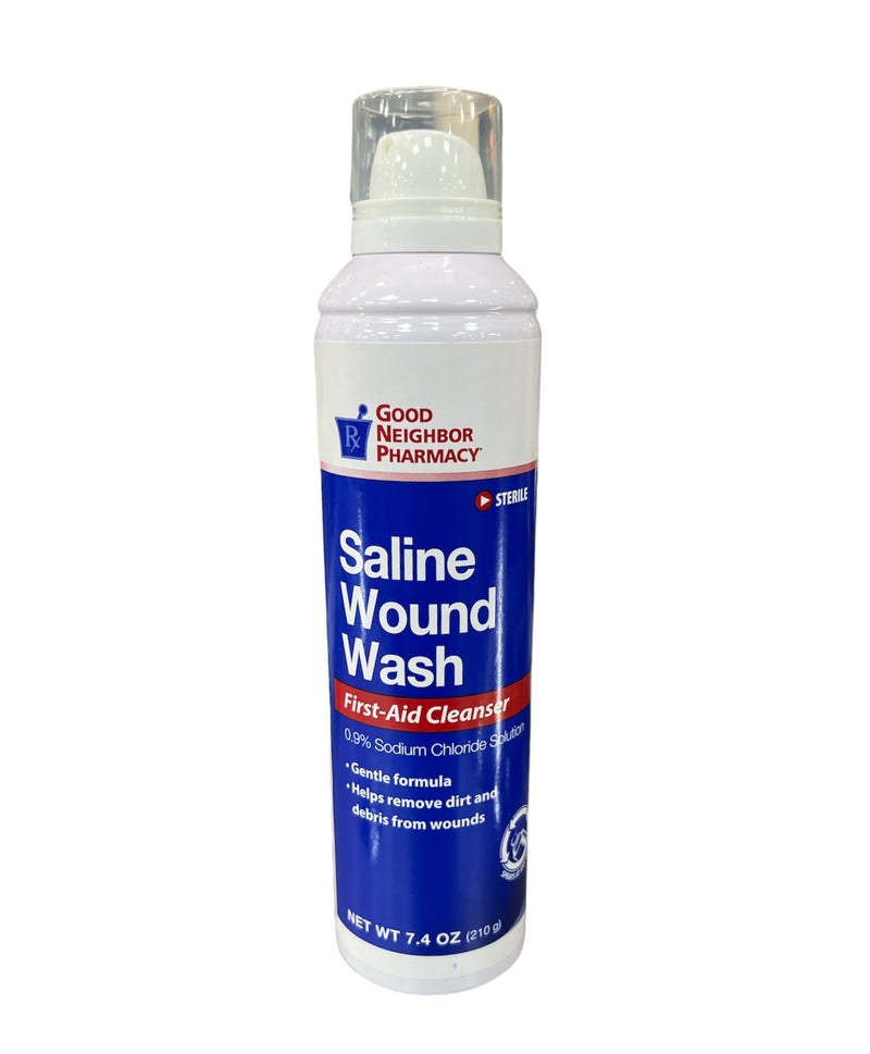 Saline Wound Wash | First Aid Cleanser | 7.4 oz