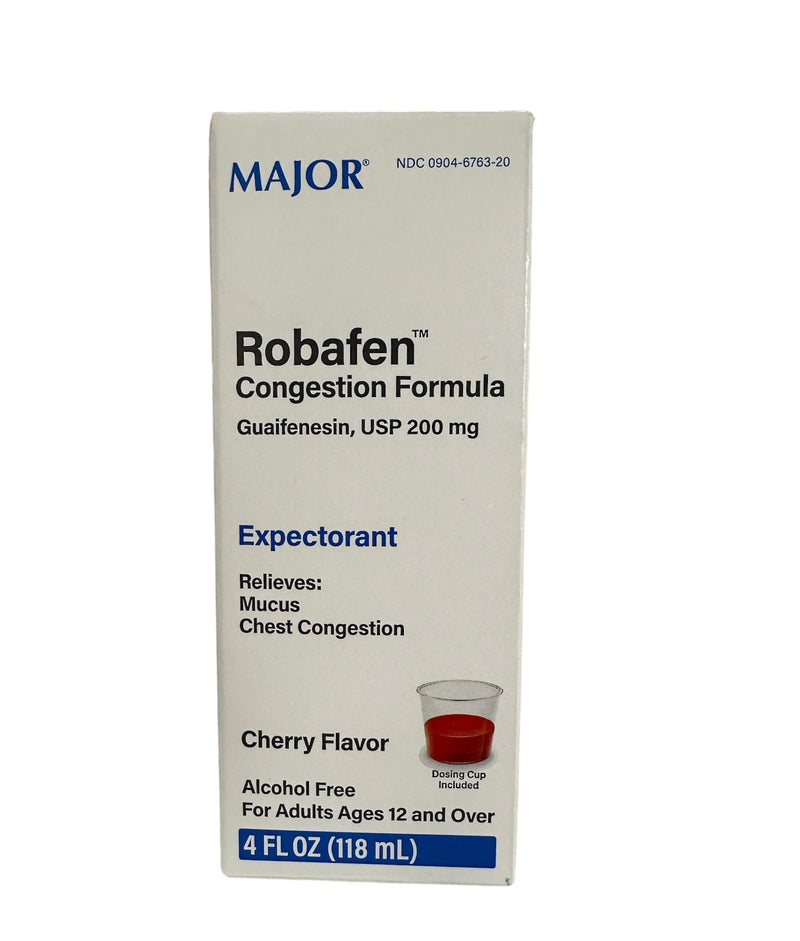Robafen | Congestion Formula | 4 FL OZ | Cherry Flavor