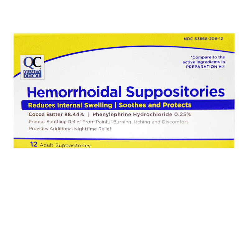 Hemorrhoidal Suppositories || 12 Adult Suppository