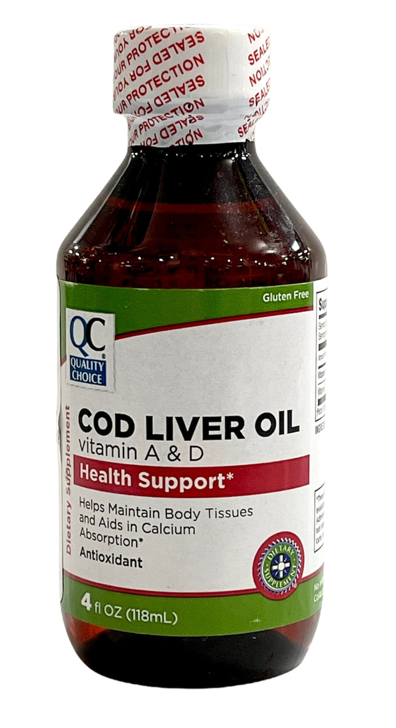Cod Liver Oil | Vitamin A & D | Health Support | 4FL