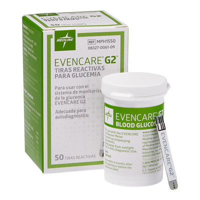Even Care G2 Blood Glucose Test Strips | 50 Tests