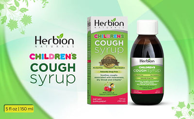 Children's Cough Syrup | With Honey & Natural Cherry Flavor | Alcohol Free | 5 FL OZ