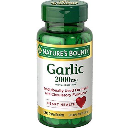 Garlic | 2000 MG | 120 Coated Tablets