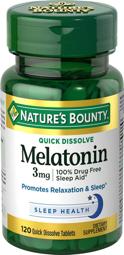 Melatonin | 3 MG | 120 Quick Dissolve Tablets
