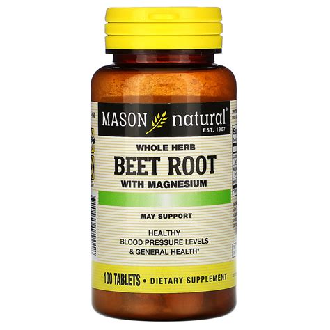 Whole Herb Beet Root With Magnesium | 100 Tablets