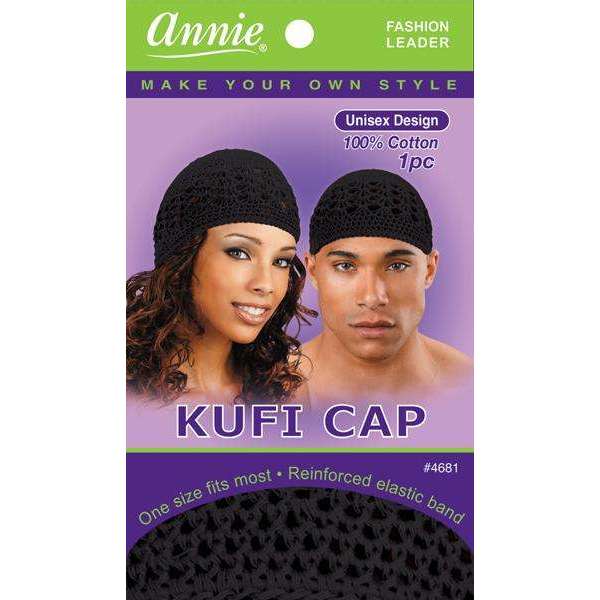 Kufi Cap 100% Cotton Unisex Design/ 1pc / One Size